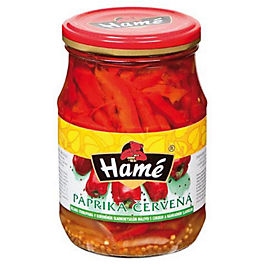 Hamé paprika červená řezaná steril. 340g